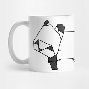 Panda Origami Art Modern Love Pandas Gift Simple China Mug